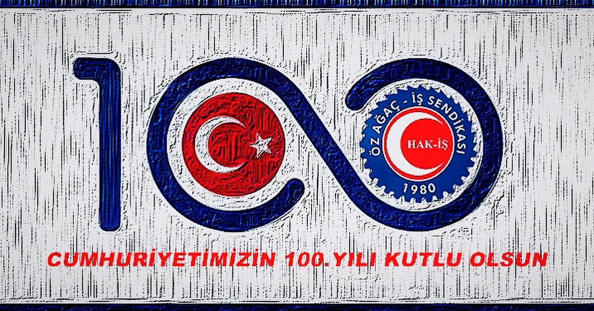 CUMHURİYETİMİZİN 100. YILI KUTLU OLSUN.