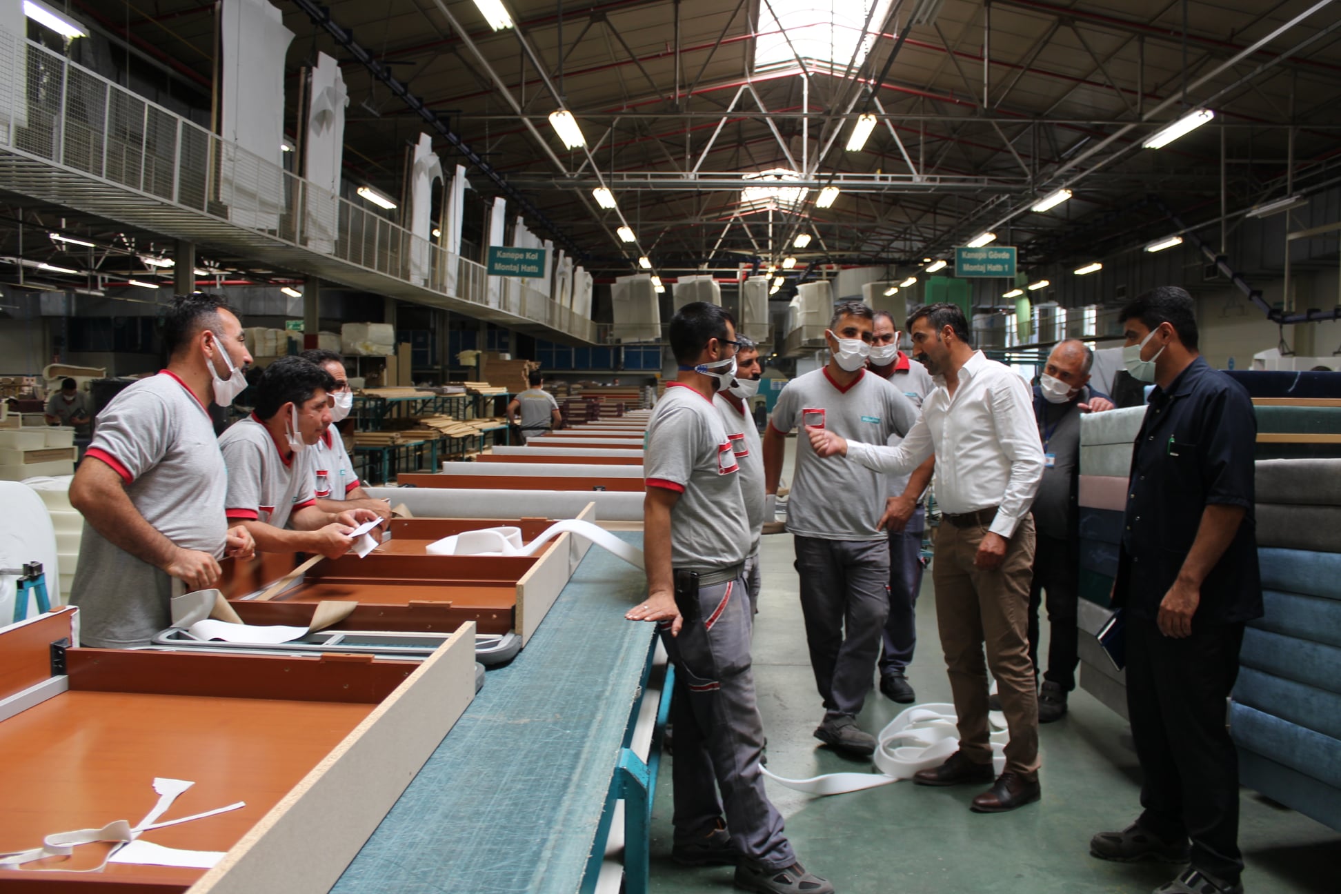 Genel Başkan Yardımcımız Emin Hayta İstikbal, Bellona ve Mondi Home Fabrikalarımızı Ziyaret Etti