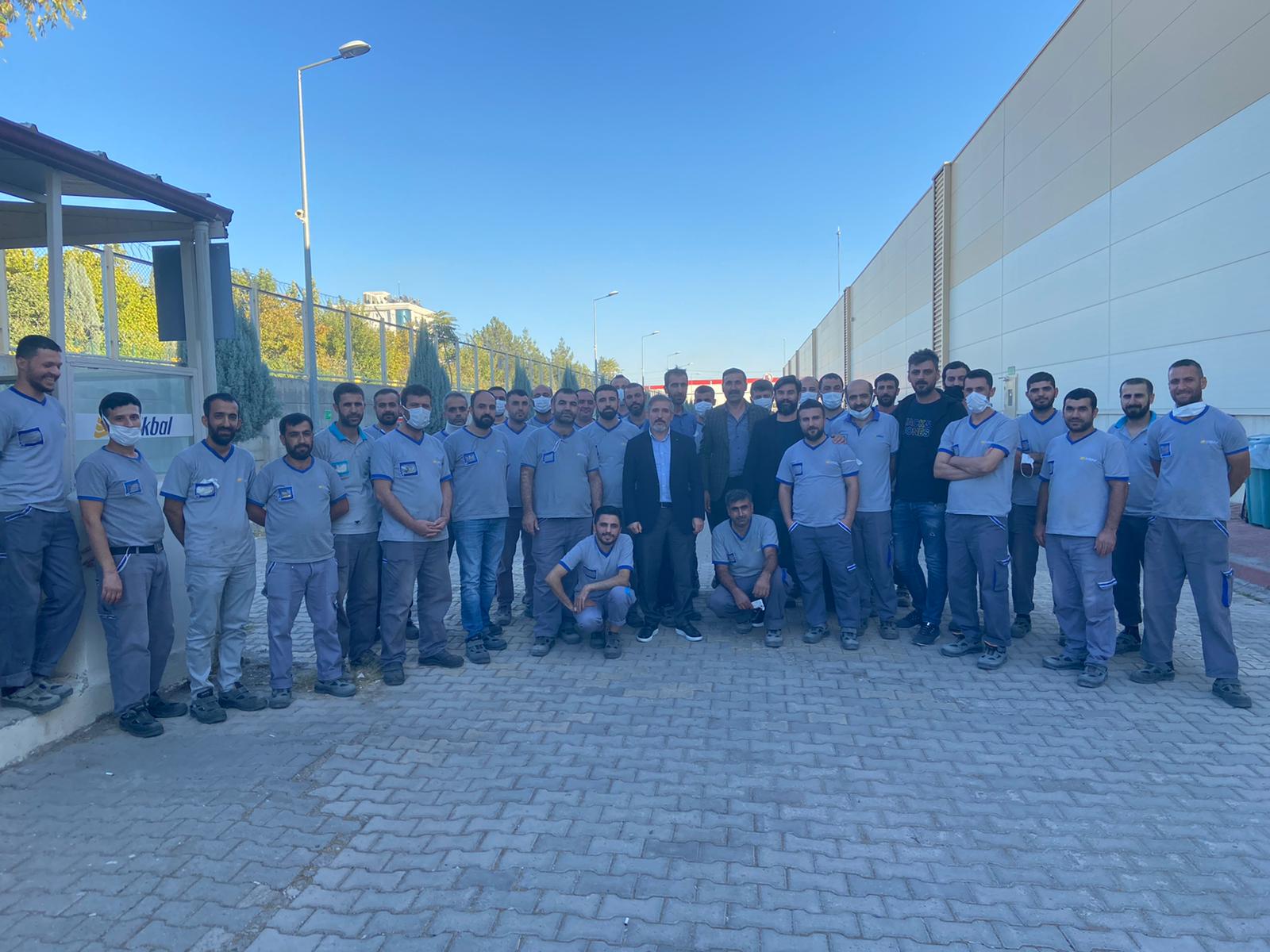 Genel Başkanımız Dolu, Diyarbakır İstikbal Mobilya Çalışanlarımızı Ziyaret Etti