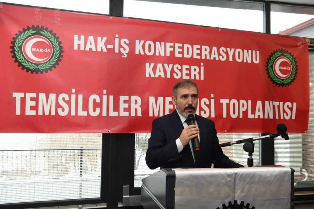 Genel Başkanımız Dolu, Kayseri'de HAK-İŞ'in Temsilciler Meclisi Toplantısına Katıldı