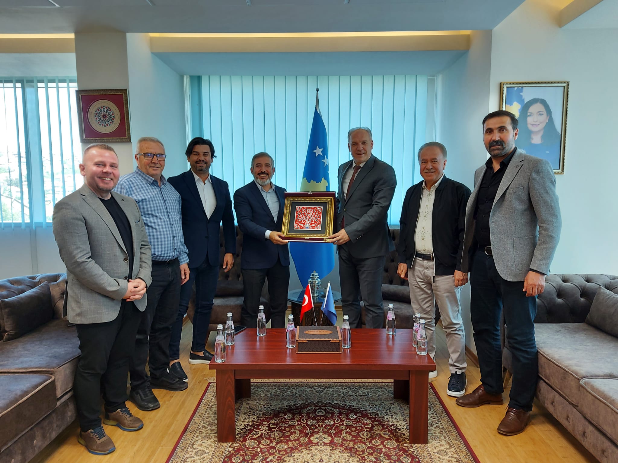 Genel Başkanımız Dolu, Kosova Cumhuriyeti Kalkınma Bakanı Damka'yı Ziyaret Etti