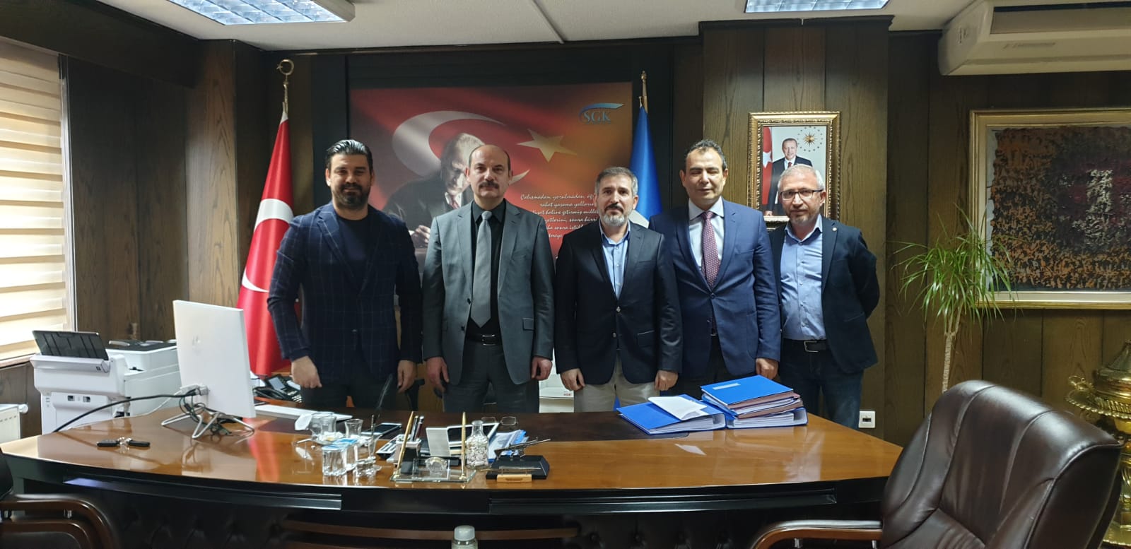Genel Başkanımız Dolu, SGK Teftiş Kurulu Başkanı Apaydın'ı Ziyaret Etti