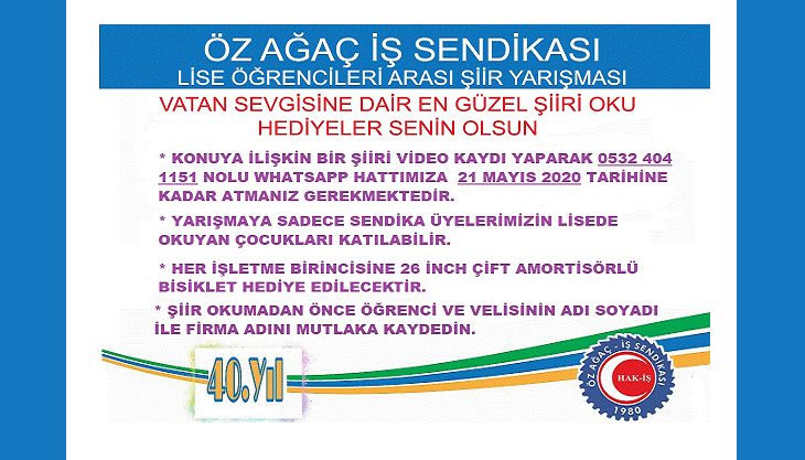 Haydi Gençler Şiirini Oku, Ödülü Kap