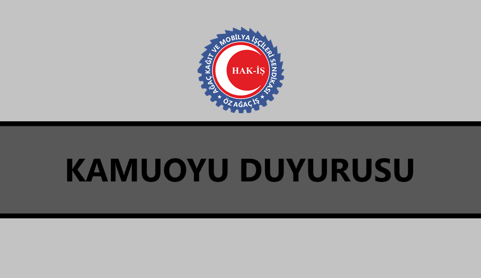 Kamuoyu Duyurusu
