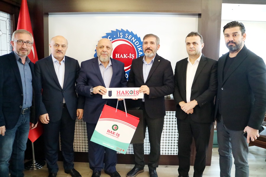 HAK-İŞ Konfederasyonumuzun Genel Başkanı ARSLAN Genel Başkanımız DOLU'yu Ziyaret Etti