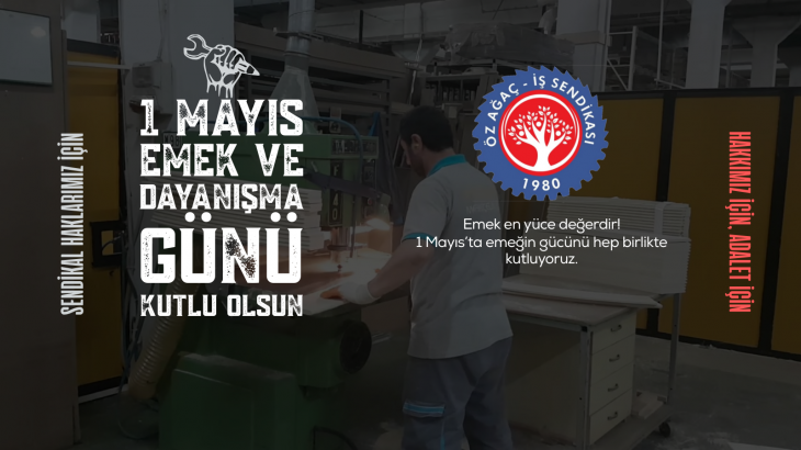1 MAYIS'IMIZ KUTLU OLSUN