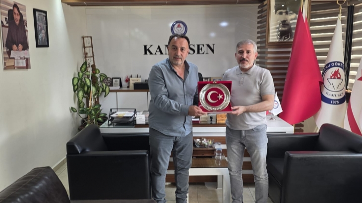 GENEL BAŞKANIMIZ DOLU, KKTC KAMU-SEN'i ZİYARET ETTİ