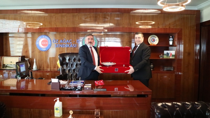 Türk Metal Sendikası Genel Başkanı Kavlak'tan Genel Başkanımız Dolu'ya Ziyaret