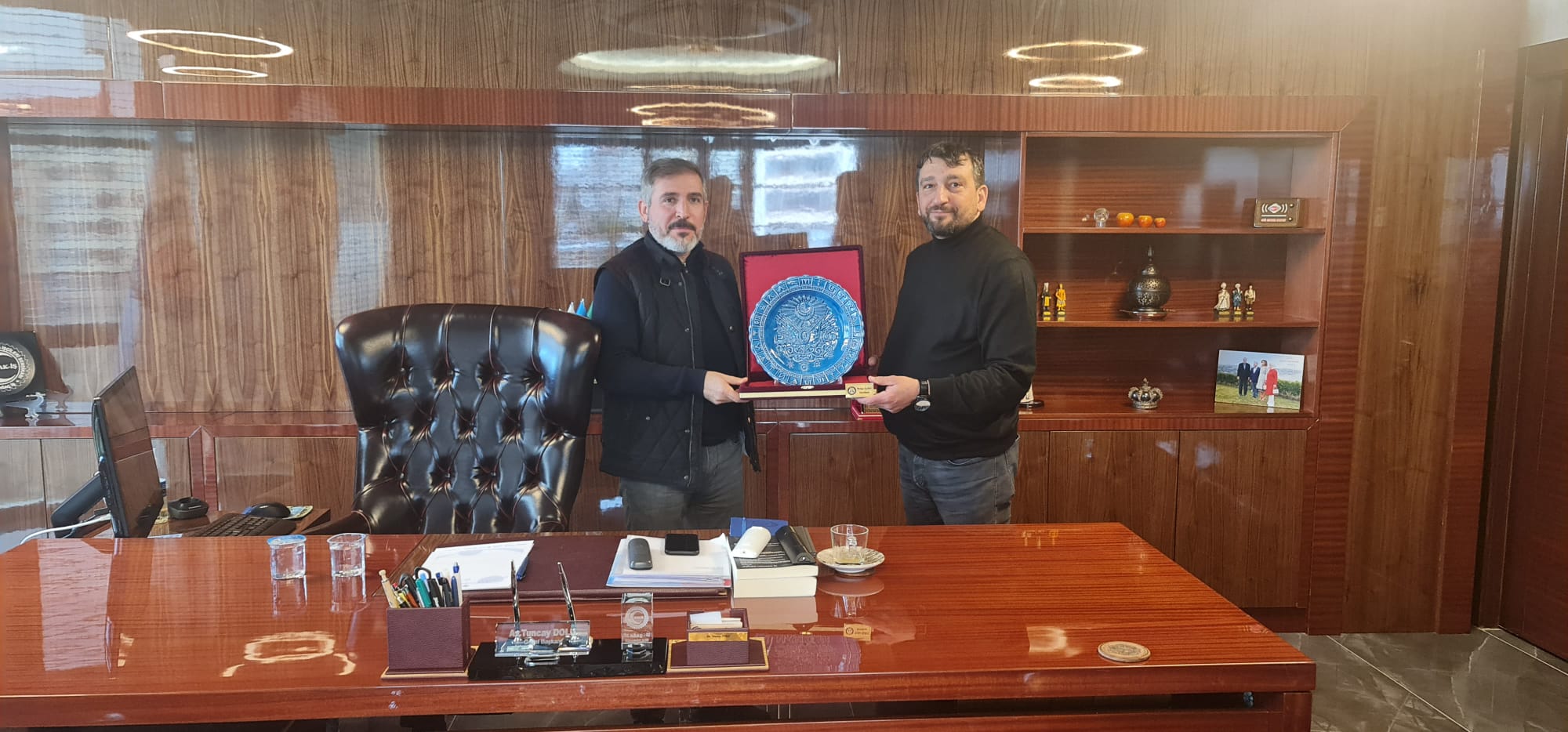 Medya İş Sendikası Genel Başkanı BALLI, Genel Başkanımız DOLU'yu Ziyaret Etti