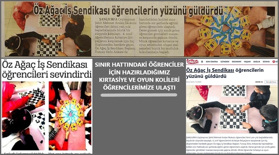 Sendikamızdan İhtiyaç Sahibi Öğrencilere Eğitici Malzemeler Gönderildi