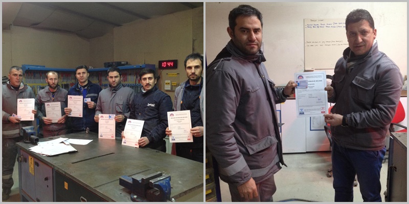 YATAŞ Üyelerimiz MEYSEM den Mesleki Yeterlilik Belgelerini Aldı