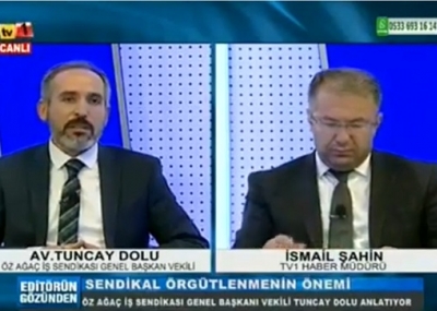 Genel Başkanımız TV1 Canlı Yayınına Katıldı